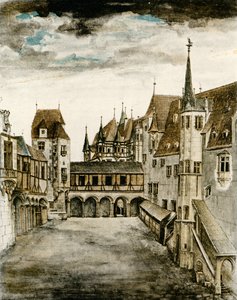 Ansicht des Burghofs von Albrecht Dürer