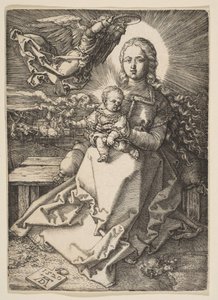Jungfrau und Kind von einem Engel gekrönt, 1520