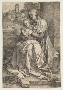 Jungfrau und Kind an der Mauer sitzend, 1514