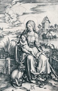 Jungfrau und Kind mit einem Affen, 1506
