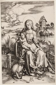Die Madonna mit dem Affen von Albrecht Dürer