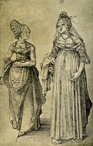 Frau aus Nürnberg und Venezianerin von Albrecht Dürer
