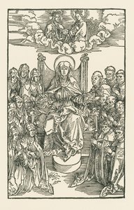 Birgitta umgeben von Nonnen und Mönchen von Albrecht Dürer or Duerer