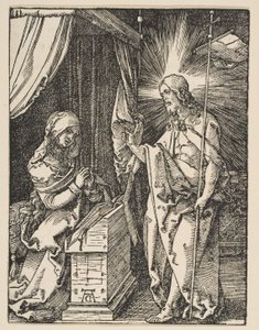 Christus erscheint seiner Mutter, aus der Kleinen Passion, um 1510