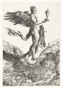 Nemesis (Das große Glück) von Albrecht Dürer or Duerer
