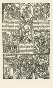 Heilige Birgitta und die Jungfrau, die für die Verdammten Fürbitte leisten von Albrecht Dürer or Duerer
