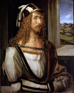 Selbstporträt mit Handschuhen von Albrecht Dürer or Duerer