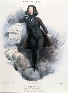 Karikatur von George Sand, ca. 1848