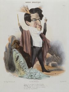 Karikatur von Jakob Meyerbeer (1791-1864), deutscher Komponist