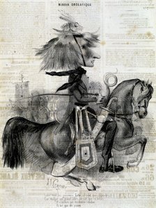 Karikatur von Franz Liszt - in „Charivari“