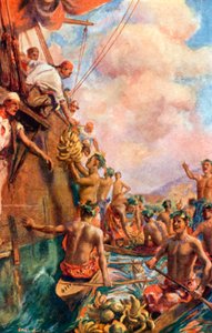 Captain Cooks Ankunft auf Tahiti