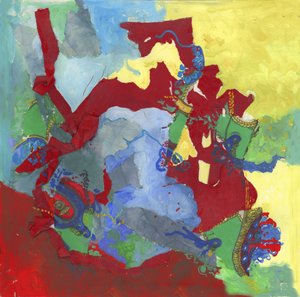 Lebendige abstrakte Collage von Alejandra Winkhaus