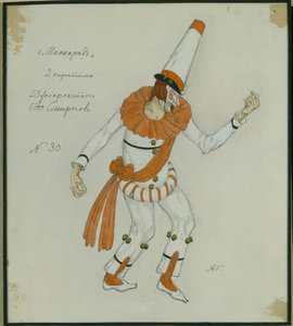 Kostümentwurf für das Stück Der Maskenball von M. Lermontov, 1917