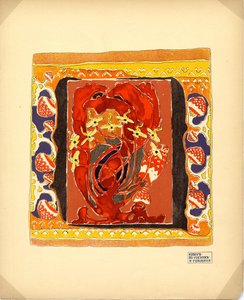 Entwurf für einen Teppich, Verleger M. K. Tenisheva und S. I. Mamontov, 1900er Jahre