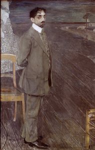 Porträt von Mikhail Kuzmin, 1910 von Aleksandr Jakovlevic Golovin