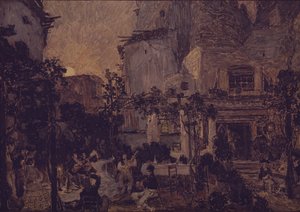 Bühnenbild für die Oper Carmen von G. Bizet, 1908 von Aleksandr Jakovlevic Golovin