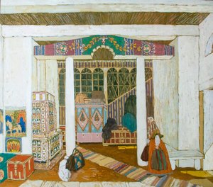 Bühnenbild für das Stück Der Sturm von Alexander Ostrowski, 1916 von Aleksandr Jakovlevic Golovin