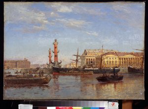 Ansicht von Sankt Petersburg von der Newa aus