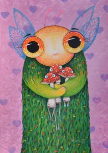 Verspielter Pilzfreund