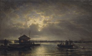 Sommernacht an der Newa, 1875 von Aleksei Petrovich Bogolyubov