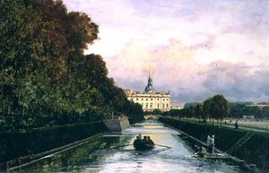Ansicht des Lebyazhyeva-Kanals in Richtung des Mikhailovsky-Palastes, St. Petersburg von Aleksei Petrovich Bogolyubov
