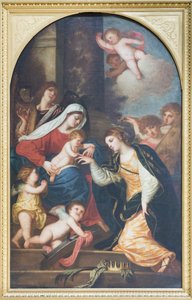 Mystische Hochzeit der Heiligen Katharina von Alessandro (1588 1648) Varotari