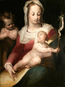 Madonna mit Kind und dem jungen Johannes dem Täufer