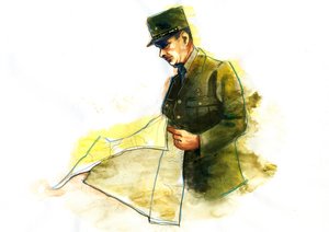 Porträt von General Charles de Gaulle (1890-1970) während des Zweiten Weltkriegs