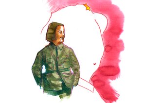 Porträt von Jiang Qing (1914-1991), Ehefrau von Mao Zedong