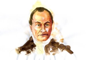 Porträt des französischen Philosophen Auguste Comte (1798-1857)