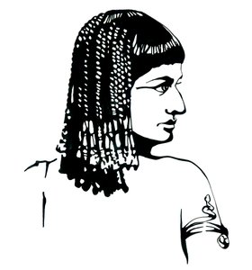 Porträt der Königin von Ägypten Kleopatra VII. Thea Philopator (69-30 v. Chr.)