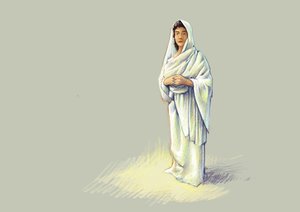 Römische Antike: Darstellung einer römischen Dame. von Alessandro Lonati