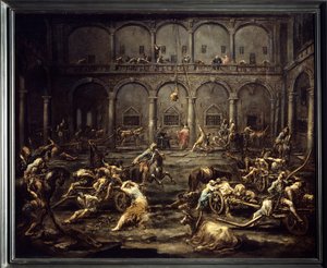Ankunft der Galeerensträflinge im Gefängnis von Genua von Alessandro Magnasco