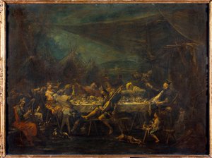 Mahlzeit der Bohemiens Gemälde von Alessandro Magnasco (1667-1749) 18. Jahrhundert