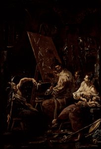 Das Atelier des Künstlers von Alessandro Magnasco