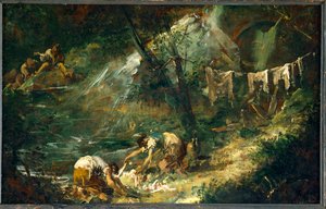 Waschfrauen von Alessandro Magnasco