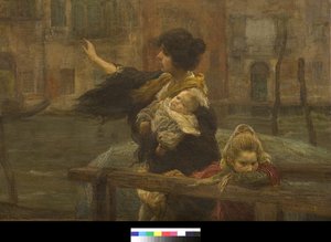 Die Überfahrt oder Die Abreise des Seemanns, 1901 von Alessandro Milesi