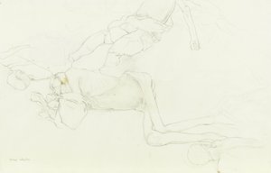 Körper in einem Grab von Alex Colville