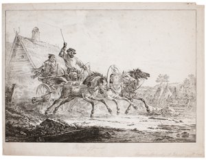 Eine Posttroika von after Alexander Orlowski
