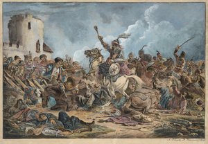 Schlacht zwischen den Georgiern und den Bergstämmen