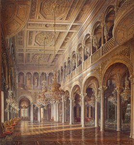 Innenräume der Kleinen Eremitage, Der Pavillon-Saal, Mitte des 19. Jahrhunderts