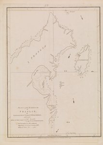 Plan des Hafens von Praslin, spätes 18. bis frühes 19. Jahrhundert von Alexander Dalrymple