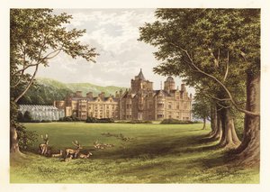 Holker Hall, Lancashire, England, 1880 (Gravur)