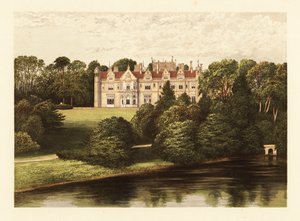 Keele Hall, Staffordshire, England, 1880 (Gravur) von Alexander Francis (after) Lydon