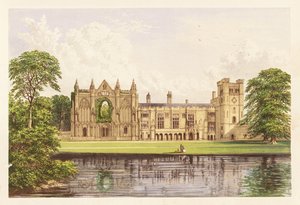 Newstead Abbey, Nottinghamshire, England. 1880 (Gravur)