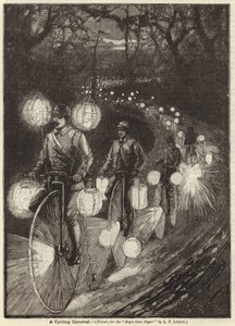 Ein Radfahrkarneval