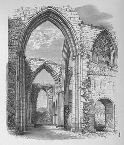 Bögen des Querschiffs, Bolton Priory, um 1880, 1897 von Alexander Francis Lydon