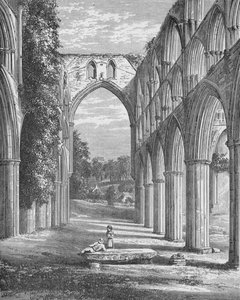 Chor, Blick nach Norden, Rievaulx Abbey, ca. 1880, 1897 von Alexander Francis Lydon