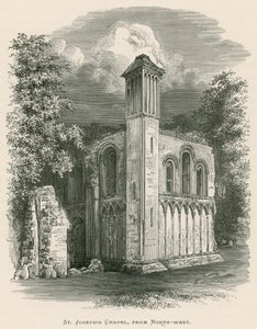 Abtei von Glastonbury, St. Josephs Kapelle, von Nordwesten von Alexander Francis Lydon
