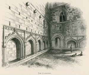 Melrose Abbey, Die Kreuzgänge